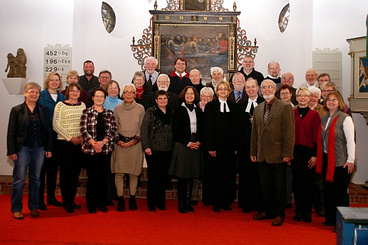 Dr. Klahr und Dr. Grundmann mit Lektoren und Prädikanten in Potshausen