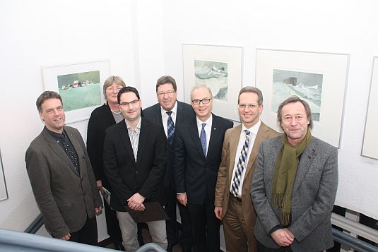 Jahresempfang der ARO 2014 mit Dr. Klahr und dem Künstler Herbert Müller