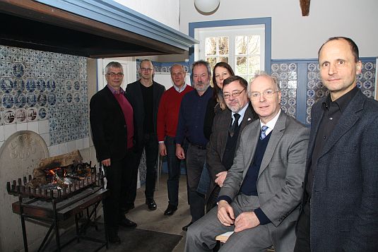 Dr. Klahr mit Beauftragten für Konfessionsökumene im Kloster Frenswegen
