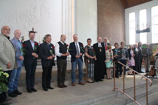 Ehrung der Ordinationsjubilare beim Generalkonvent 2015 in der Martin-Luther-Kirche Emden
